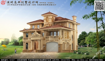 豪華別墅設計圖首層261平方米圖紙編號T61027