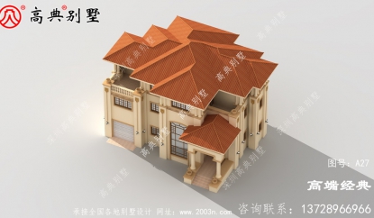 簡歐式風格設計的別墅，建的房子得全村人喜歡