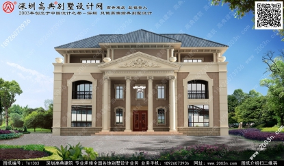農村別墅設計圖紙及效果圖大全首層243平方米圖紙編號T61303