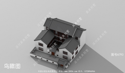 強烈推薦款大氣院子別墅圖紙全集，設計效果圖