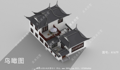中式別墅，蘇式園林別墅設(shè)計(jì)效果圖