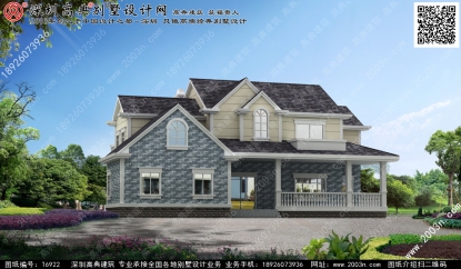 農村別墅房子設計圖首層185平方米圖紙編號T6922