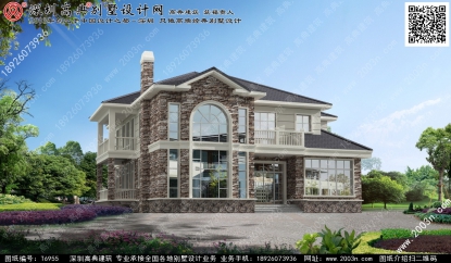 農村二層房屋設計圖首層265平方米圖紙編號T6955