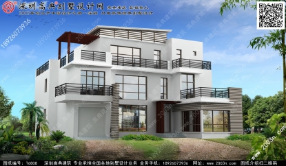 農(nóng)村別墅設(shè)計(jì)圖大全首層193平方米圖紙編號T6808