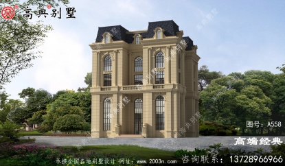 農村五層大戶型法式別墅
