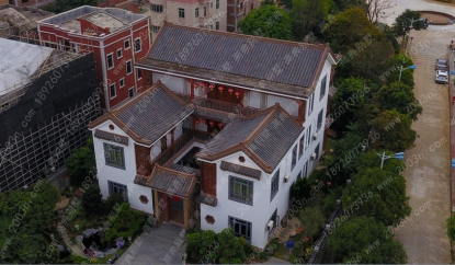 新中式小型三合院別墅/拍攝地點：廣東省吳川市吳陽鎮芝藹村別墅