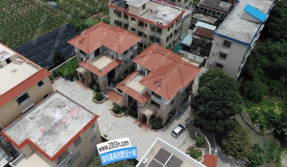 農村小別墅實景航拍720度別墅全景/拍攝地點：廣東省廣州市番禺區欖核鎮欖核村