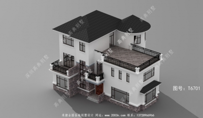 現代三層別墅設計效果圖