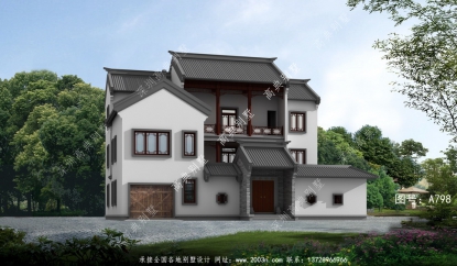 自建新中式三層別墅設(shè)計(jì)圖紙