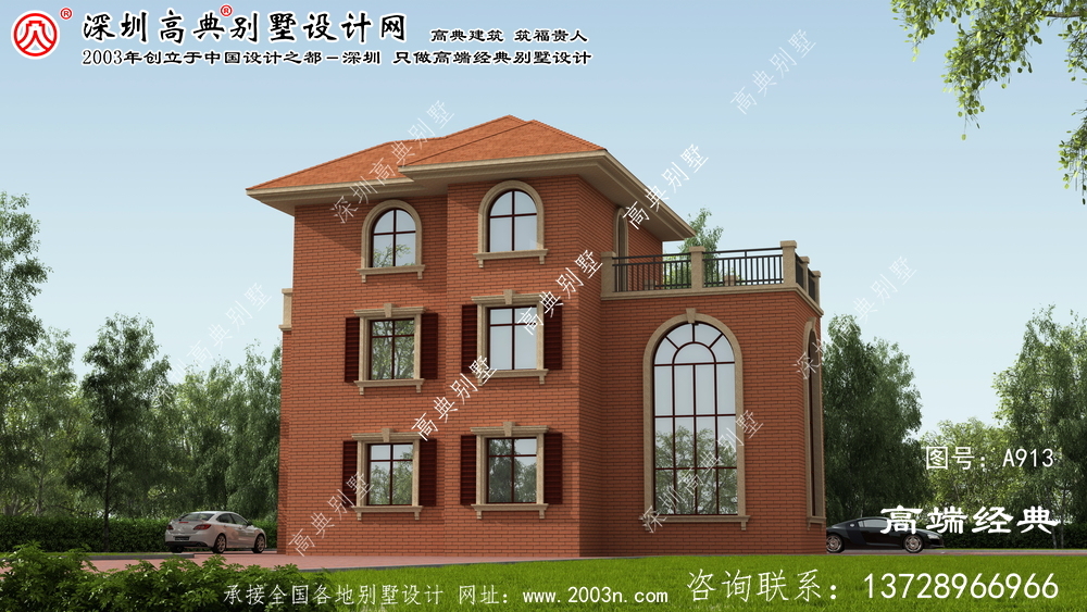 長樂市三層復式別墅圖片設計