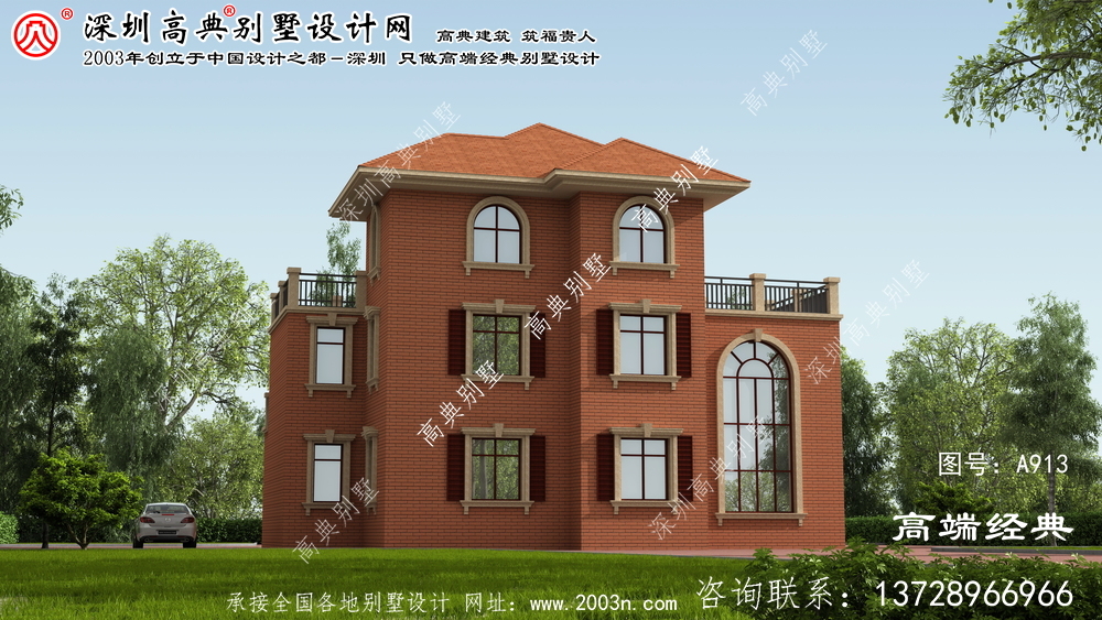 長樂市三層復式別墅圖片設計