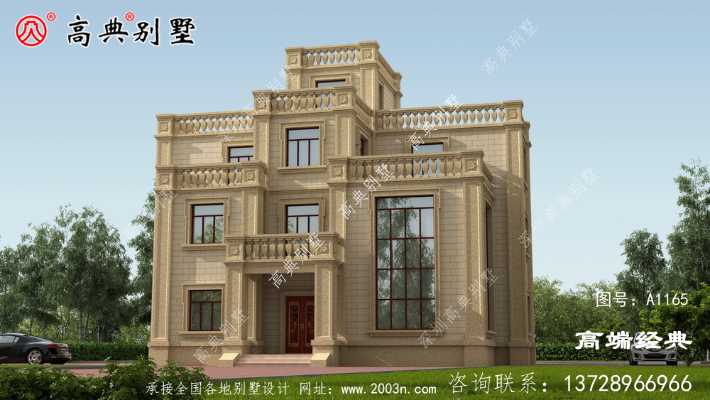 阿合奇縣簡約農(nóng)村三層別墅