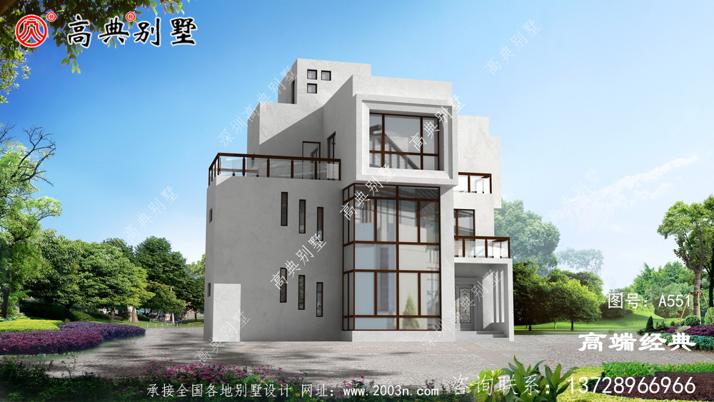 鄉村三層別墅設計