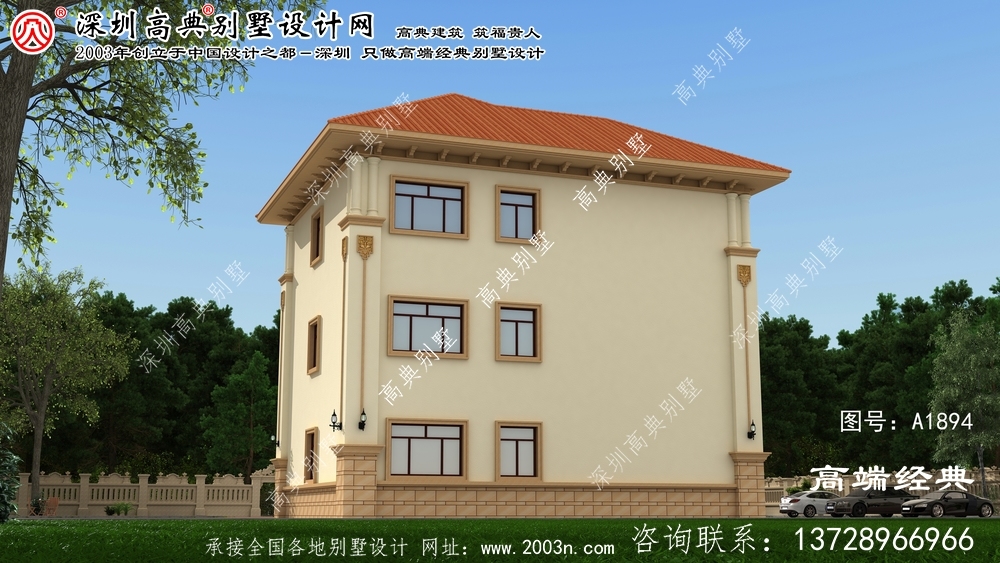 聊城市復(fù)式三層歐元別墅設(shè)計方案室內(nèi)布局合理實用。