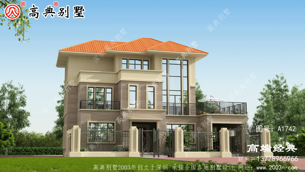 農村3層別墅這套戶型還是挺經典的