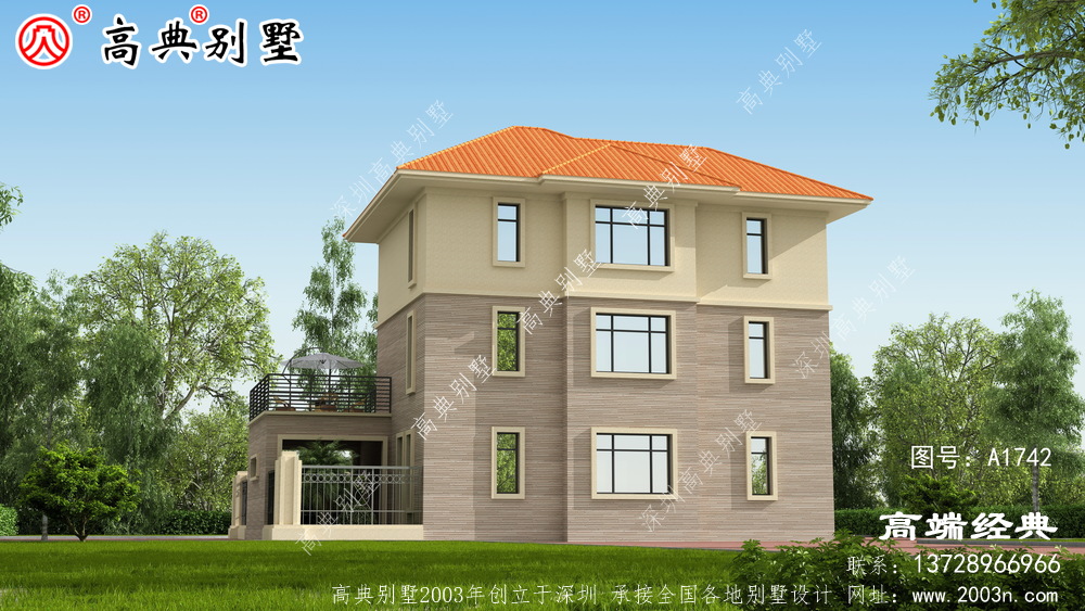 農村3層別墅這套戶型還是挺經典的