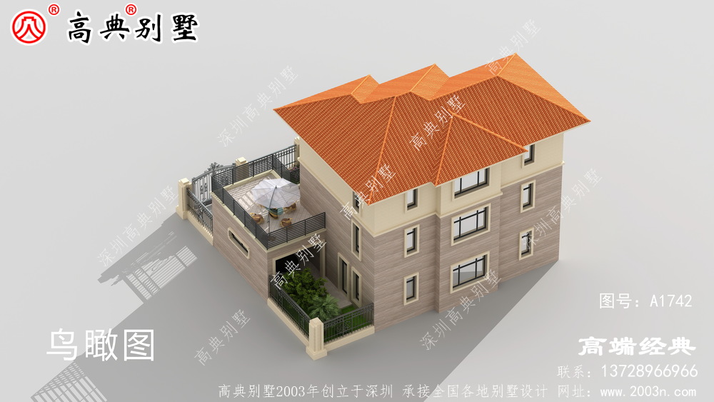農村3層別墅這套戶型還是挺經典的