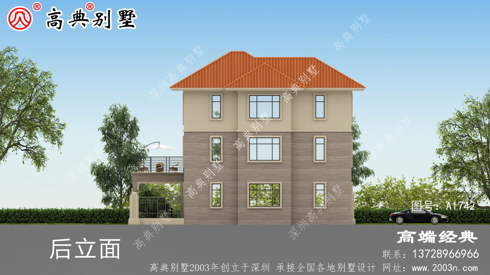 農村3層別墅這套戶型還是挺經典的