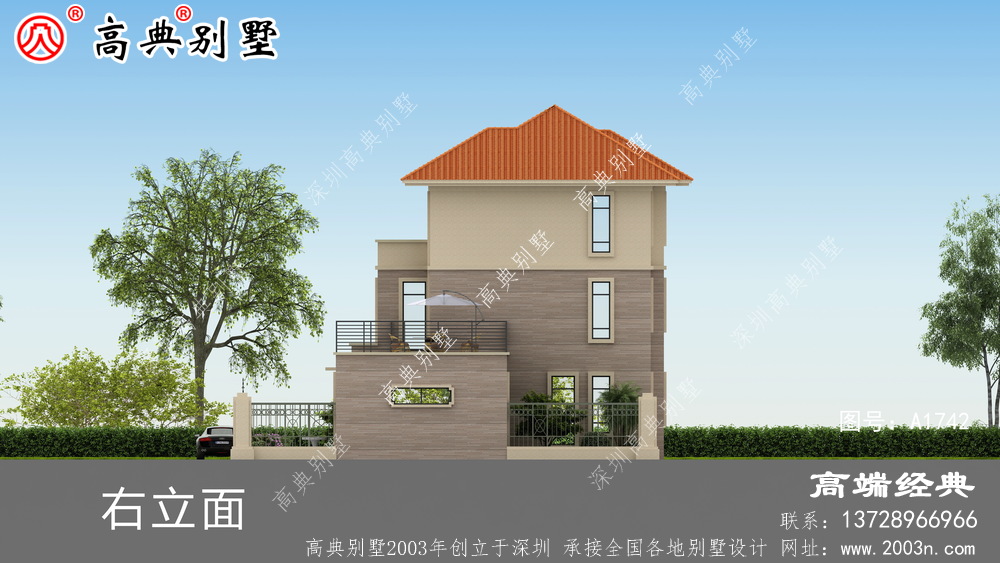 農村3層別墅這套戶型還是挺經典的