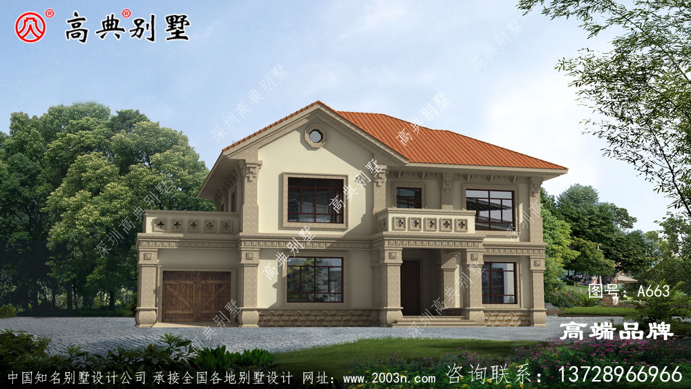 農(nóng)村獨(dú)門(mén)獨(dú)院自建房圖莊重大氣、氣派十足