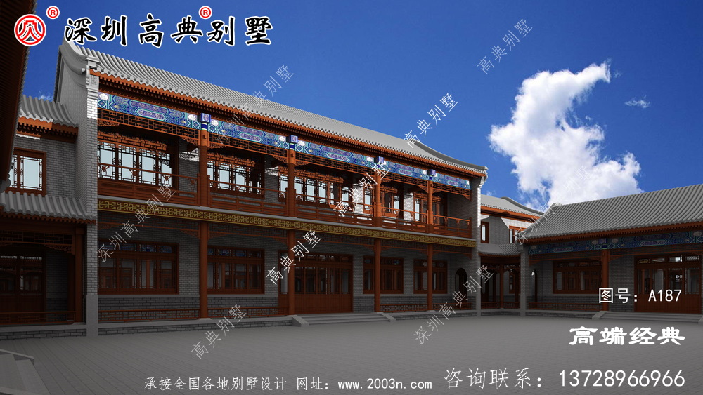 農(nóng)村二層四合院設(shè)計(jì)圖，秒殺各種洋別墅