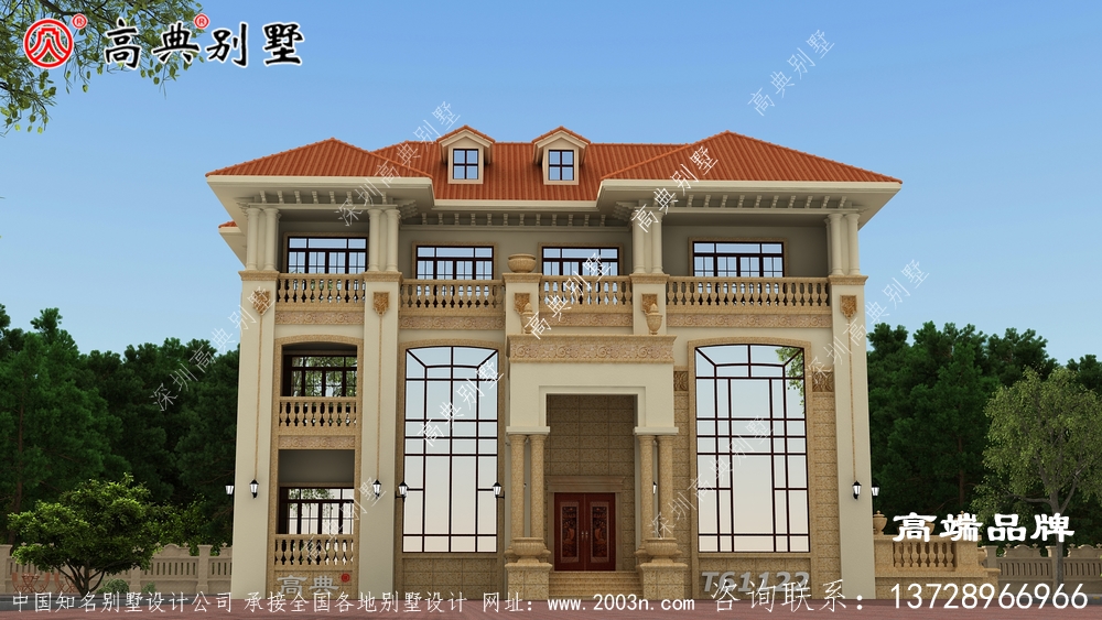 豐富了建筑的立面，增加了住宅的層次感。