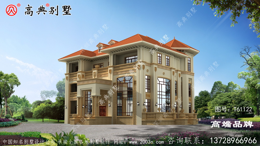 豐富了建筑的立面，增加了住宅的層次感。