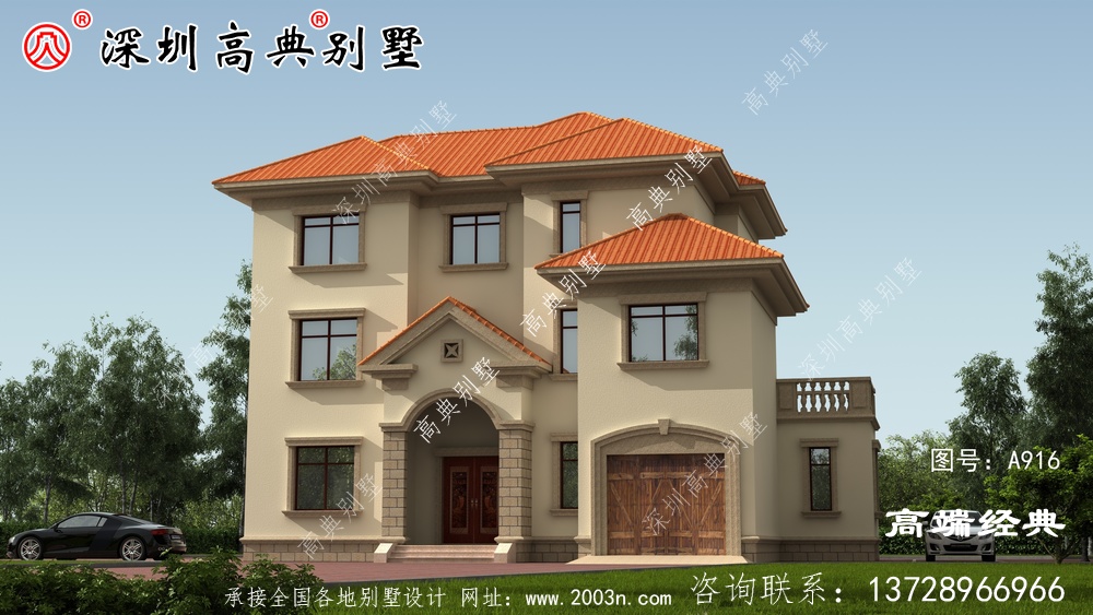 農(nóng)村三樓別墅的最佳設(shè)計(jì)圖,我也想住在這樣的房子里。