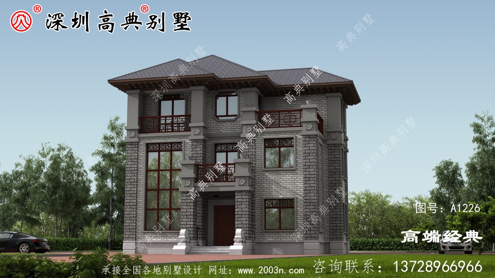 農村二樓半小戶型別墅的設計圖，建設好絕對是人上人。