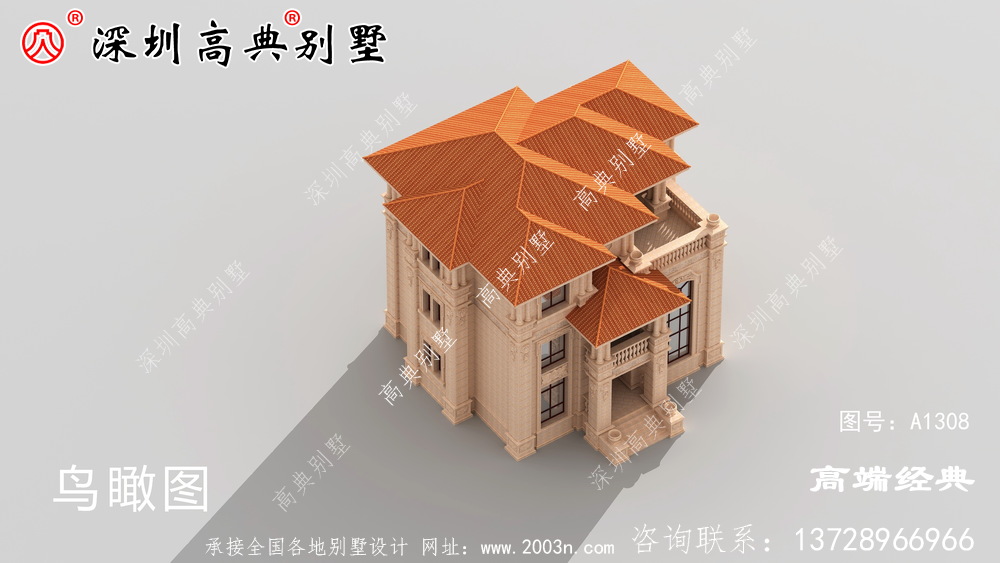 獨棟三層別墅設計圖,建筑太豪華了,讓鄰居羨慕不已。