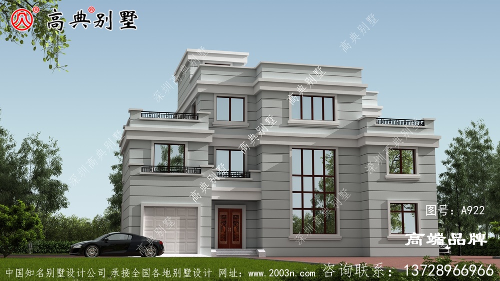 現在的農村自建房別墅風格多樣,清一色的戶型才獨特