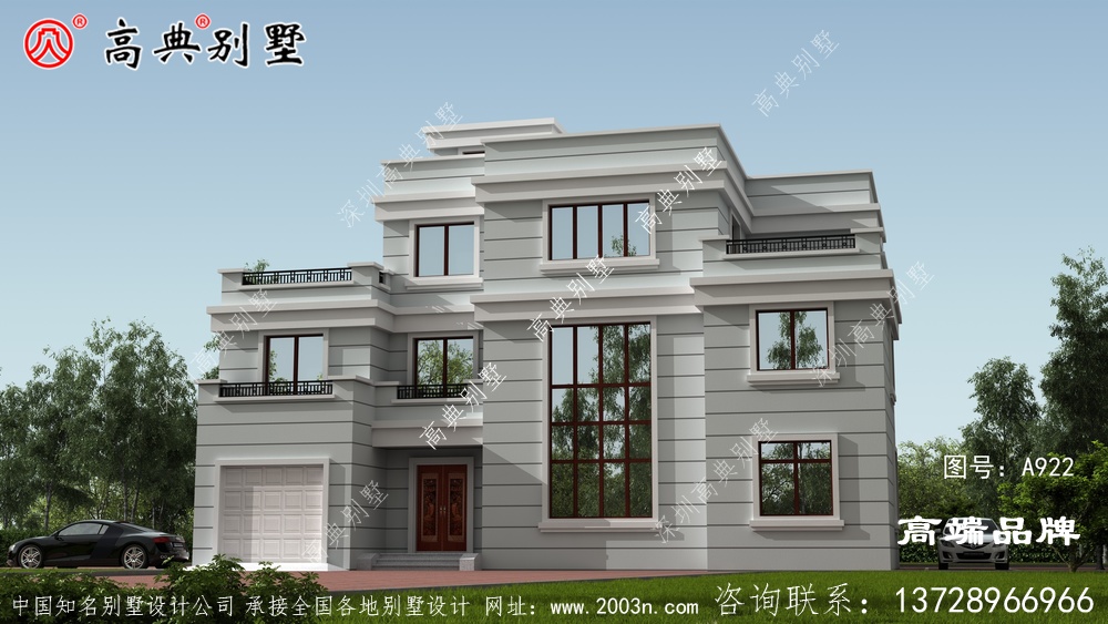 現在的農村自建房別墅風格多樣,清一色的戶型才獨特